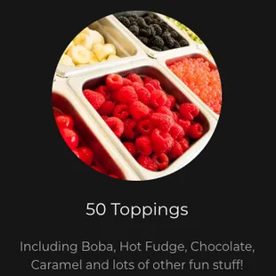 ows a variety of fruits