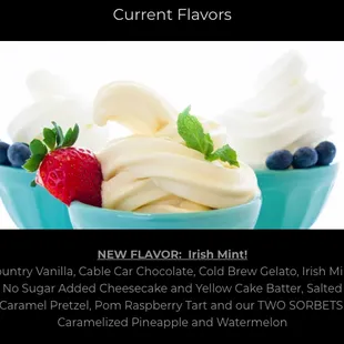 ows different flavors