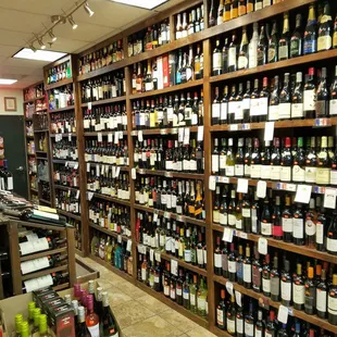 a wide selection of wines