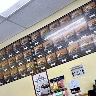 Sandwich menu (your choice of bagel, bread, or croissant)