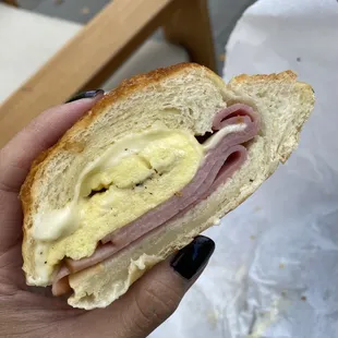 3C - Ham and Egg Croissant Sandwich!