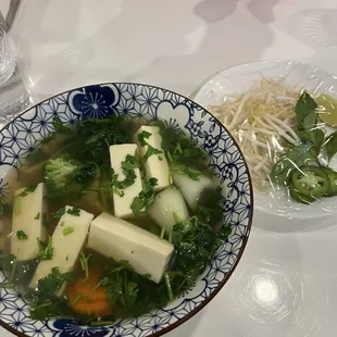 Veggie and tofu pho