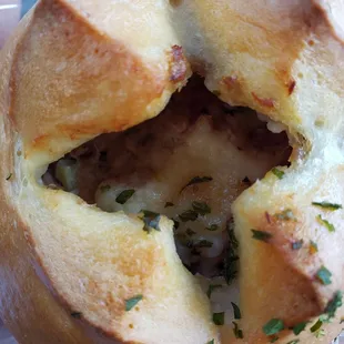 Roll with tuna mayo inside (there were capers!)