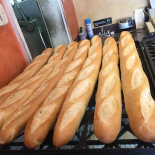Piping hot baguettes