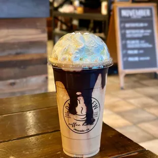 Peanut butter mocha w/add shot