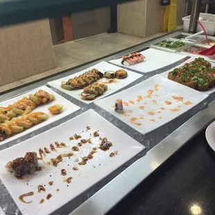 Fresh sushi - clearly being gobbled right up!