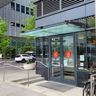 a bicycle parked outside