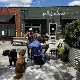 Beautiful outside seating.