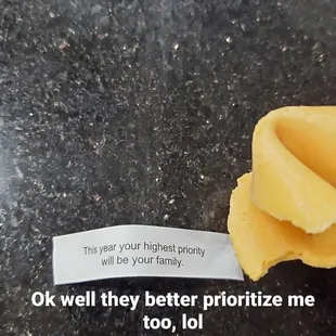 Fortune cookie