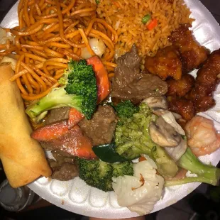 Everything plated...YUMMM