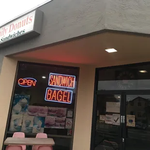 the front of a restaurant