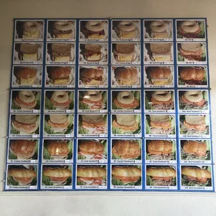 a wall of donuts