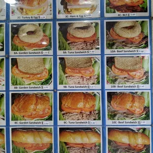 Sandwich menu 2
