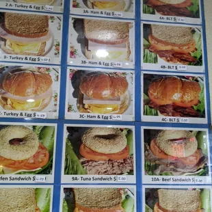 Sandwich menu 3