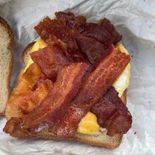 Great bacon, egg and cheese sandwiches!