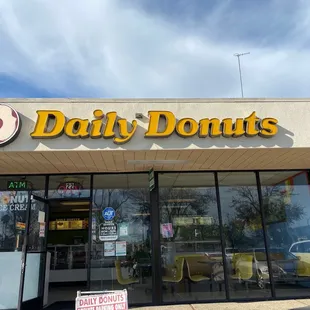 the front of the store