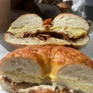 Always  good bagel and Butter Croissant sandwiches and of course there yummy donuts