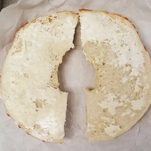 This was their version of a bagel with cream cheese.