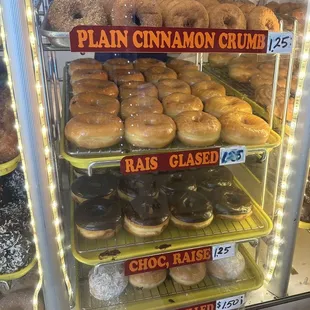 a display of plain cinnamon crumbs