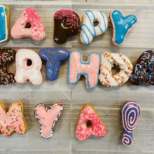 Birthday donuts