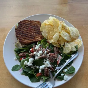 Turkey Cranberry Panini w/ Strawberry Spinach Salad