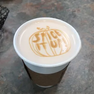 They &quot;printed&quot; this cute message on my chai latte!