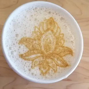 I love when my chai latte is decorated!