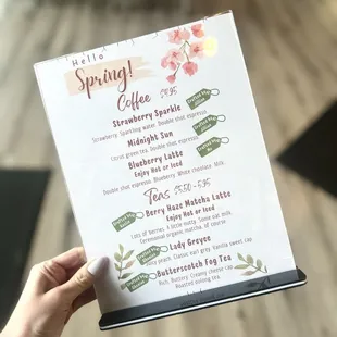 Spring Drink Menu!