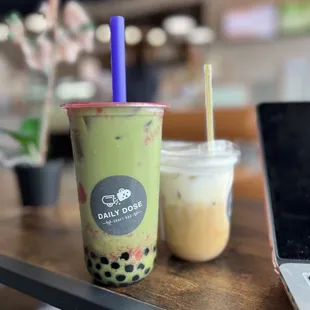 Red Red Striped Dragon, Pumpkin Pie Latte