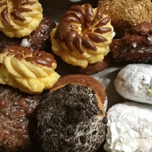 Oreo, Custard French Cruller, Cream filled