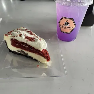 Red Velvet Cheesecake Slice