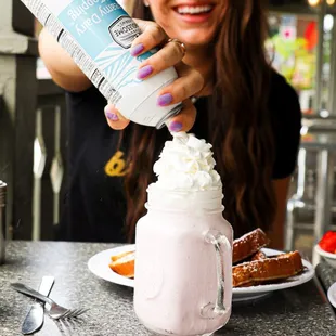 Treat yo self to one of our delicious shakes.