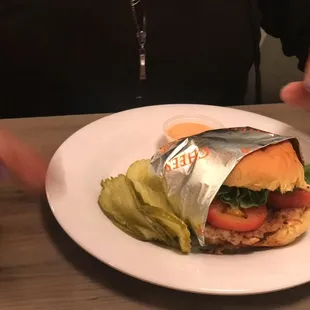 Potato Chip Crusted Turkey Burger