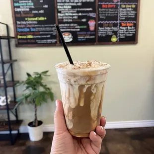 Crème brûlée latte