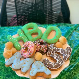 Birthday donuts for the birthday boy