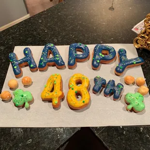 Custom Birthday Donuts
