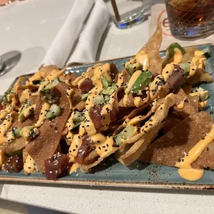 Ahi Poke Nachos
