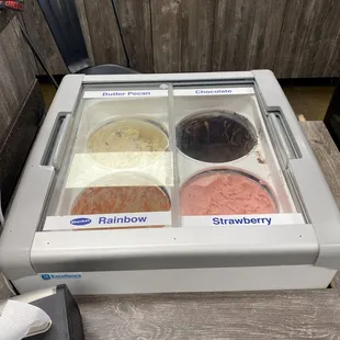 Four extra flavors of ice cream