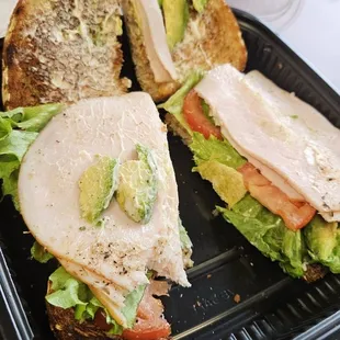 Smokehouse avocado stack ordered without modification, missing sprouts