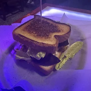 BOLOGNA BURGER on Texas Toast
