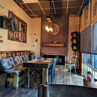 a view of the dining room