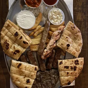 Mixed meat platter for 1.