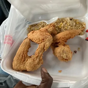 3pcs Chicken wings w/fried rice