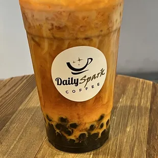 a cup of iced coffee