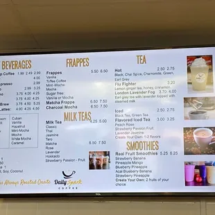 Drink Menu