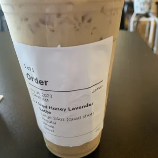 Honey Lavender Iced Latte