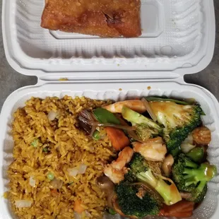 Shrimp with mixed vegetables Lunch Special