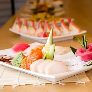food, sushi and sashimi, sashimi, sushi