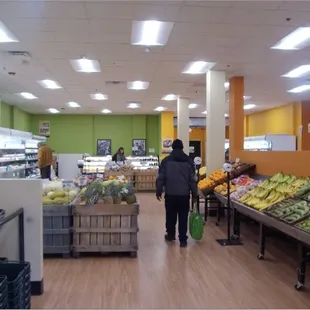 a woman in a grocery store