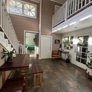 Interior lobby connect to bathroom